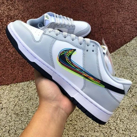 Nike Dunk Low x 3D Swoosh Sneakers - Picture 6 of 10